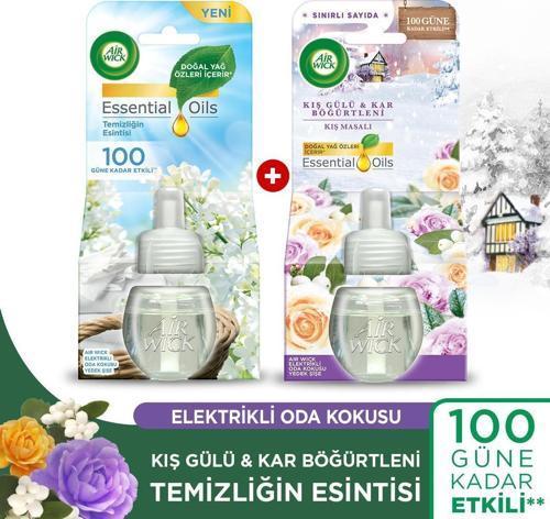 Elektrikli Oda Kokusu Yedek Şişe Kış Masalı + Temizliğin Esintisi