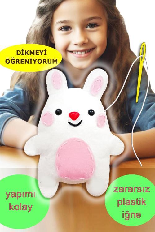 Keçe Oyuncak Dikiş Seti - Küçük Tavşan sanat ve el işi oyuncak