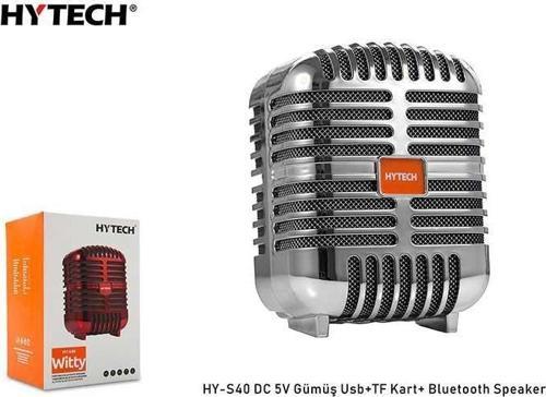 Hy-S40 Dc 5V Bluetooth Speaker Gümüş Usb+Tf Kart