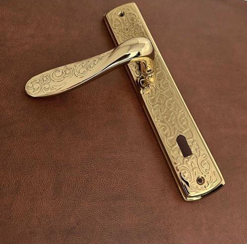 Özen Handles İmza Titanyum ZK19 Zamak Aynalı Oda Kapı Kolu 1 Takım