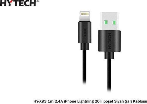 HY-X93 1m 2.A iPhone Lightning 20'li Poşet