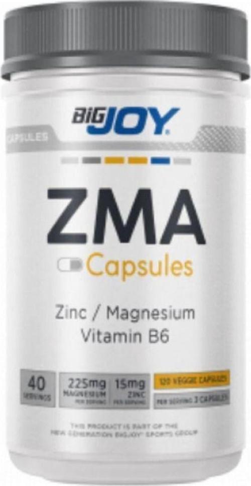 Big Joy Zma 120 Kapsül Zinc Magnezyum B6 Vitamini Etkili