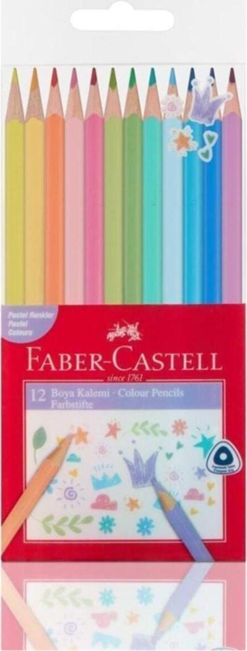 Faber-Castell Kuru Boya 12 Renk Pastel Renkler Kuru Boya 12 Renk Pastel Tonlar