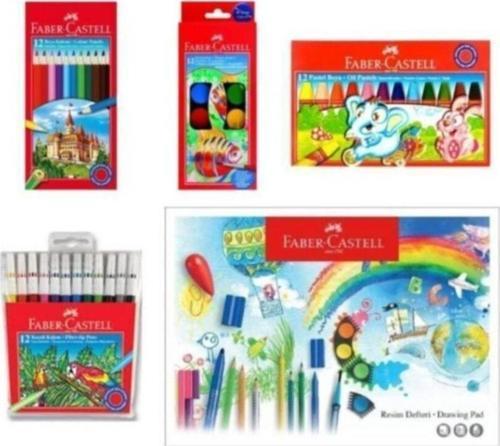 Faber-Castell Okul Ögrenci Kirtasiye Boya Seti