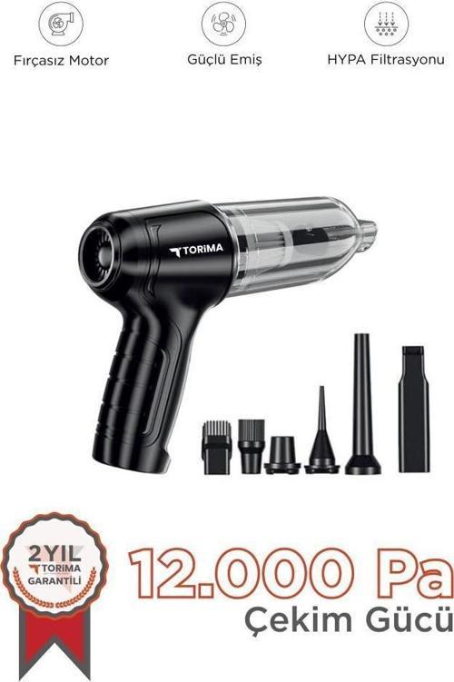 LT-107C Mini Çok Fonksiyonlu Üflemeli Şarjlı Araç Süpürgesi El Süpürgesi