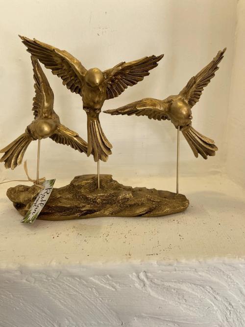 Kırlangıç Ebabil Kuşları Biblo Gold