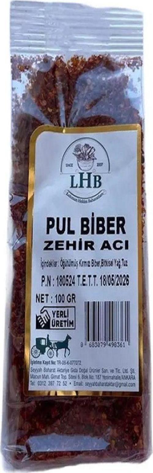 Pul Biber Zehir Acı 100 Gr