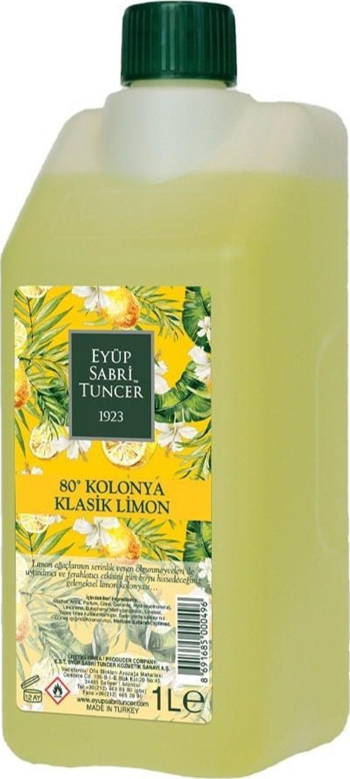 Klasik Limon Kolonyası Yedek Şişe 1 Lt