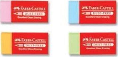 Faber-Castell Dust-Free Silgi Renkli 24 Adet
