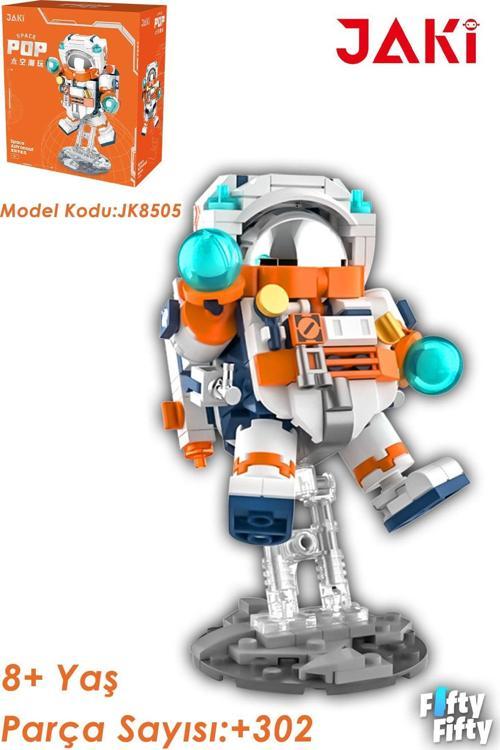 Jaki Mini Space Serisi/Astronot -JK8505 (+302 Parça) Oyuncak Yapım Seti