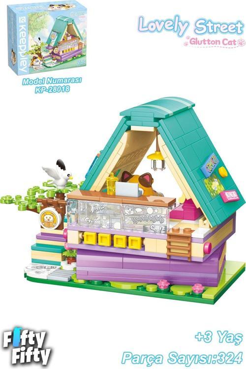 Keepley Lovely Street/Sevimli Sokak Serisi Çizgi Roman Dükkanı (324 Parça) Oyuncak Yapım Seti F28018
