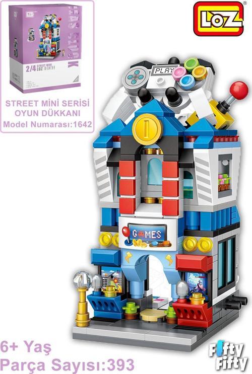 LOZ Street Mini Serisi Oyun Dükkanı -LZ1642 (393 Parça) Oyuncak Yapım Seti