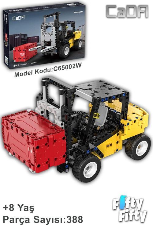 Cada Inşaat Iş Makinesı Serisi Forklift -C65002W (388 Parça) Oyuncak Yapım Seti