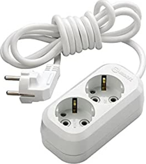 İkili Grup Priz Uzatma Kablosu 2 Metre