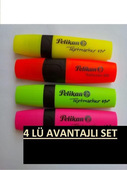 Fosforlu Kalem Set 4 Lü