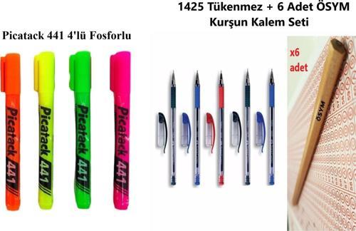 Fosforlu, Tükenmez Ve Kurşun Kalem Seti 15'Li