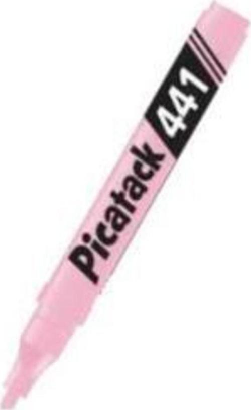 Picatack Fosforlu Kalem Pastel Pembe 441 (10 Lu Paket)