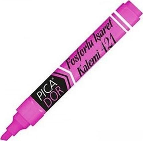 Picatack Fosforlu Kalem Pembe (10 Lu Paket)