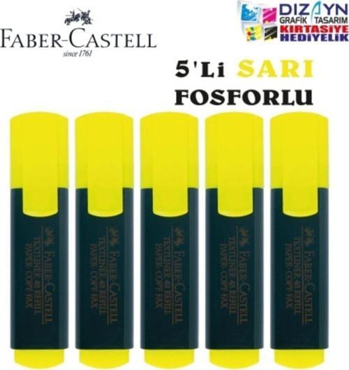 Faber-Castell Fosforlu Kalem 5Sarı