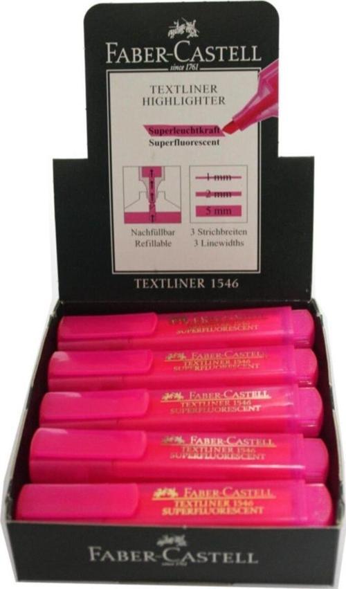 Faber-Castell Fosforlu Kalem S.Pembe 10 Lu (5030154628)