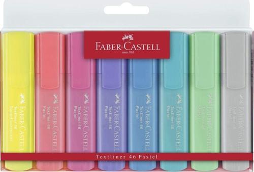 Faber-Castell Fosforlu Kalem, Pastel Tonlar 4 , 8'Li