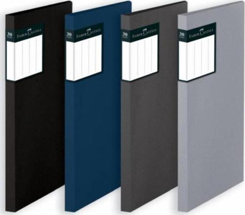 Faber-Castell Kendinden Desenli Sunum Dosyası 20'Li K.Gri