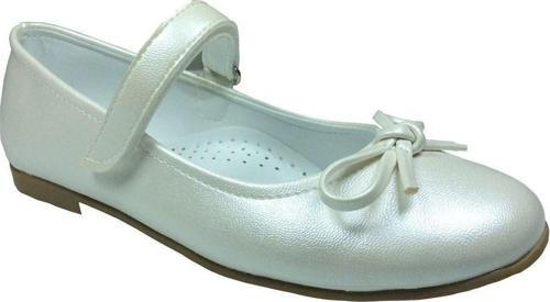 Ortaç Emt Filet Ekru Krem Rugan Bıyık Fiyonk Kız Çocuk Babet Abiye Ayakkabı