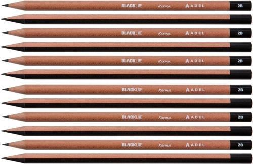 Faber-Castell Adel Blackline 2B Karma Kurşun Kalem Seti 12'Li