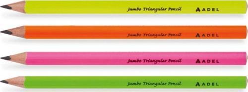 Jumbo Üçgen Kurşun Kalem 4 Lü Paket (2063140108)
