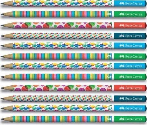 Faber-Castell Bubble 2B Yuvarlak Kurşun Kalem 12 Li Paket (5244119222)