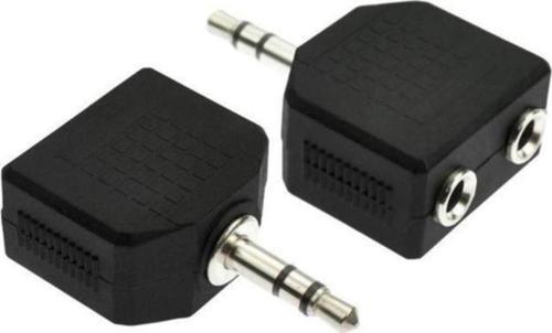 3.5Mm Jak Çoklayıcı 2X 3.5 Mm Stereo Dönüştürücü 1 Erkek 2 Dişi 3.5Mm Çoğaltıcı Jak