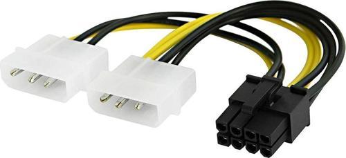 8 Pin Ekran Kartı Güç Kablosu 2X4 Pinli Molex - 8-Pin Pcıe Güç Kablosu 8 Pin Molex