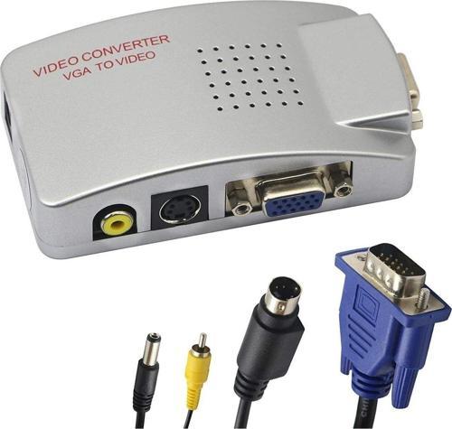 Vga To Video Converter Vga Rca Adaptörü Kompozit Vga Video S-Video Dönüştürücü Vga Dan Rca
