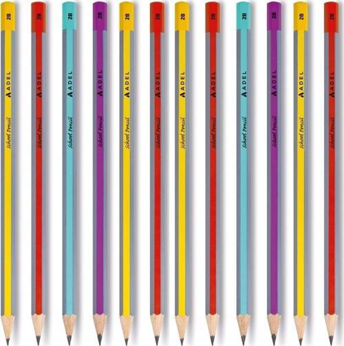 School Pencil Okul Kalemi 2B Kurşun Kalem 12 Adet