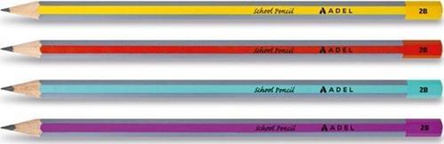 School Pencıl 2B Kurşun Kalem 4 Adet