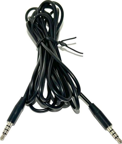 4 Boğumlu 3.5Mm Stereo Aux Kablosu 3,5 Mm Erkek - Erkek Kablo 3 Metre