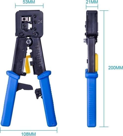Yeni Nesil Rj45 Pense Ezrj45 Sıkma Pensesi Rj11 Rj12 Rj45 Ethernet Konektörü Sıkma Kesme Soyma