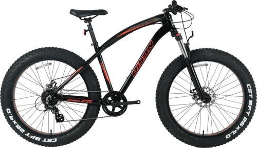 Savage FT1 Deore 10 Vites MD Fren 26 Jant Fat Bike Bisikleti Parlak Siyah Kırmızı 46 Kadro