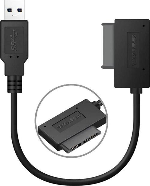 Usb 2.0 Sata 7+6Pin Cable 13Pin Slim Sata For Laptop Cd/Dvd Rom Optical Drive Slimline Usb Kablosu