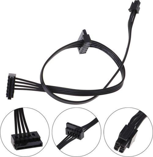 Mini 4 Pin Sata Kablo Mini 4 Pin 2X Sata Ssd Power Supply Anakart Hdd Güç Kablosu Lenovo