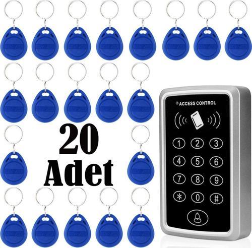 Rfıd Şifreli Kapı Kilidi - Kartlı Geçiş Kontrol Sistemi , 20 Adet