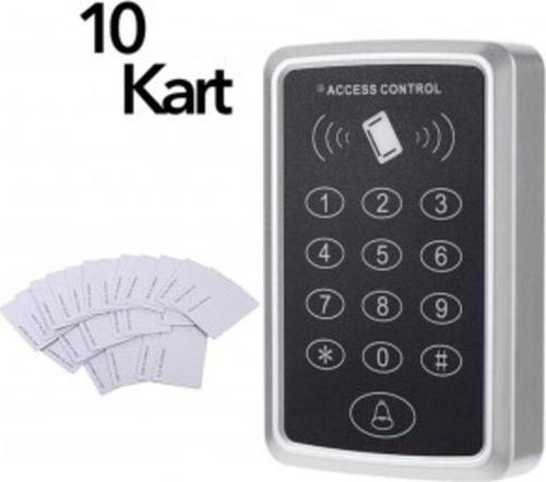 -100 Rfid Şifreli Kapı Kilidi + 10 Adet Proximity Kart