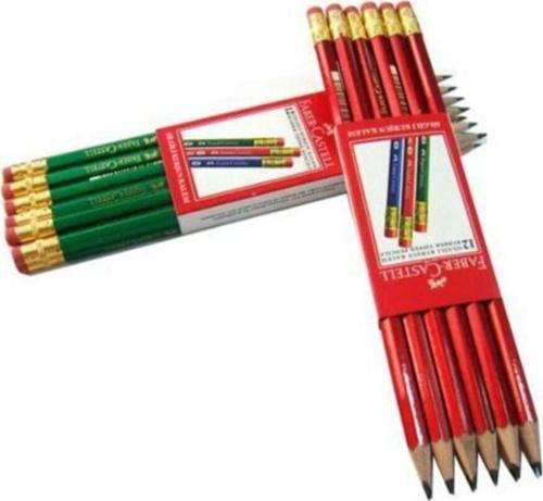 Faber-Castell Köşeli Silgili Kurşunkalem 12'Li