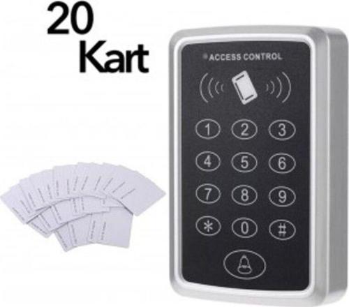 -100 Rfid Şifreli Kapı Kilidi + 20 Adet Proximity Kart
