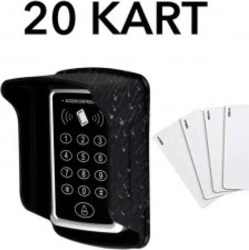 -100 Rfıd Şifreli Kapı Kilidi + Koruyucu Kapak + 20 Adet Proximity Manyetik Kart