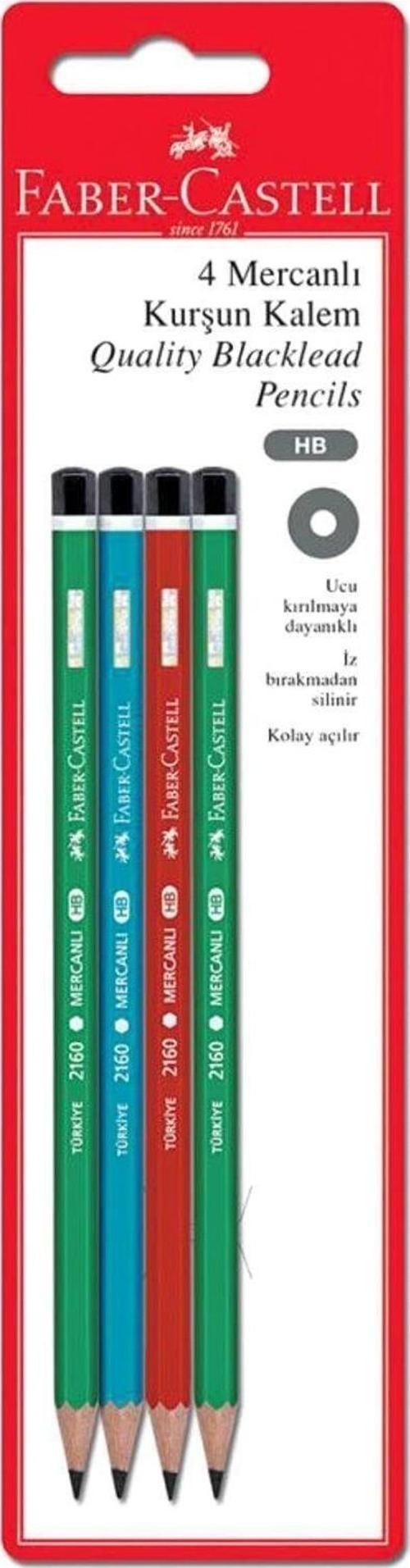 Faber-Castell Kurşun Kalem Mercanlı 4'Lü