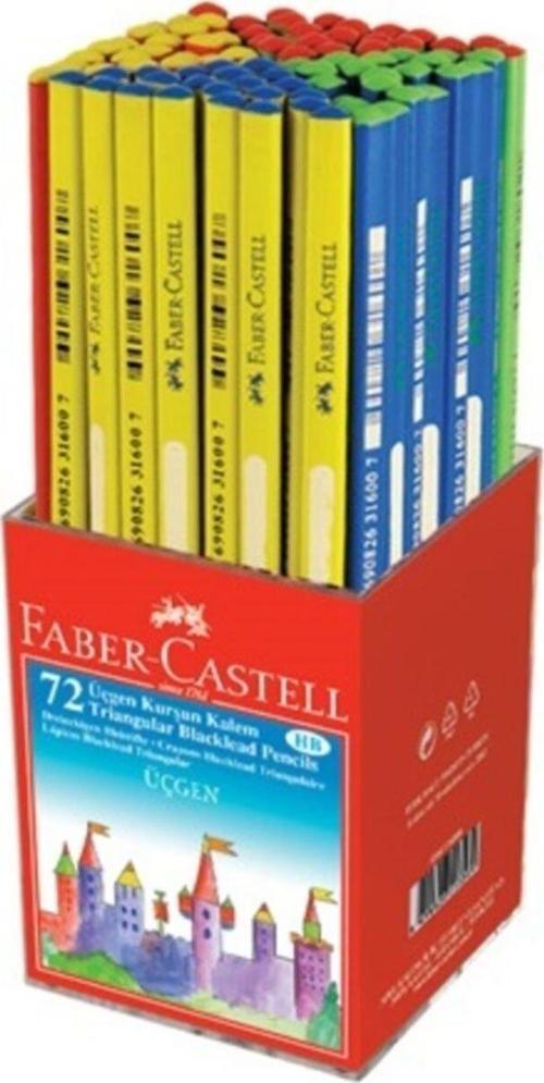 Faber-Castell Kurşun Kalem Okul Kalemi 2,5 B Üçgen 5244000011 (72 Li Paket)