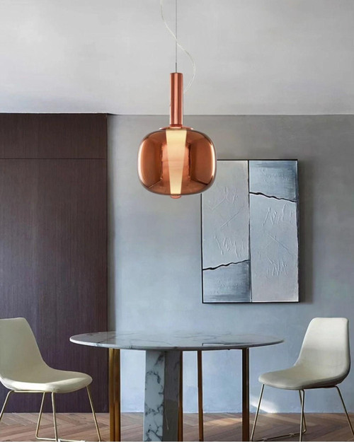 3437-1A-32 Shine Tekli Sarkıt Rose Gold