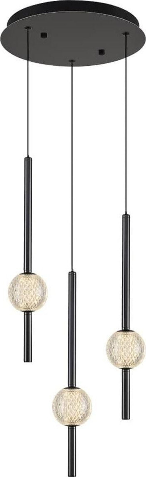 4133-3A-24 Pearl 3'Lü Sarkıt Platin