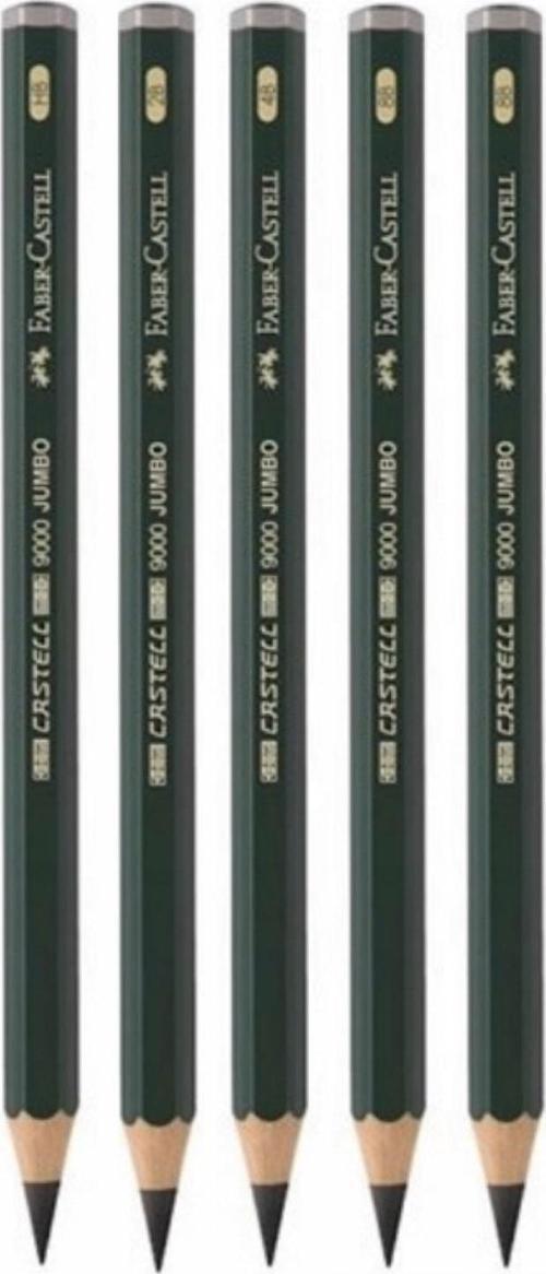 Faber-Castell Resim Kalemi 5Li Set Premium Jumbo Boy 9000 Serisi